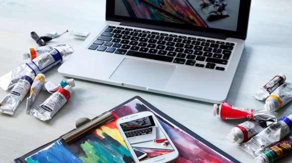 workplace, macbook, computer, digital, oil painting, technology, work, creative, digital, creative, creative, creative, creative, creative